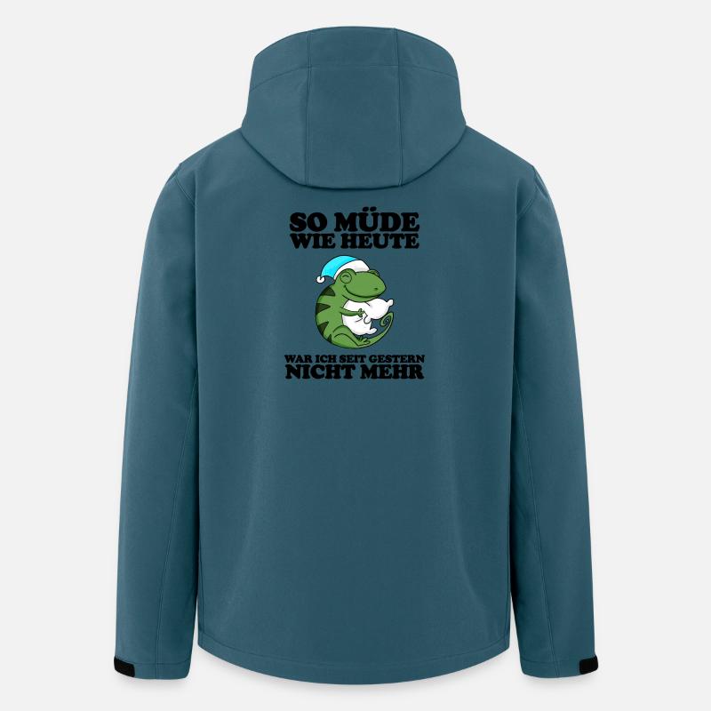 Müde Spruch lustig - Recycelte Männer Softshell-Jacke von Stanley/Stella - Dunkles Petrol