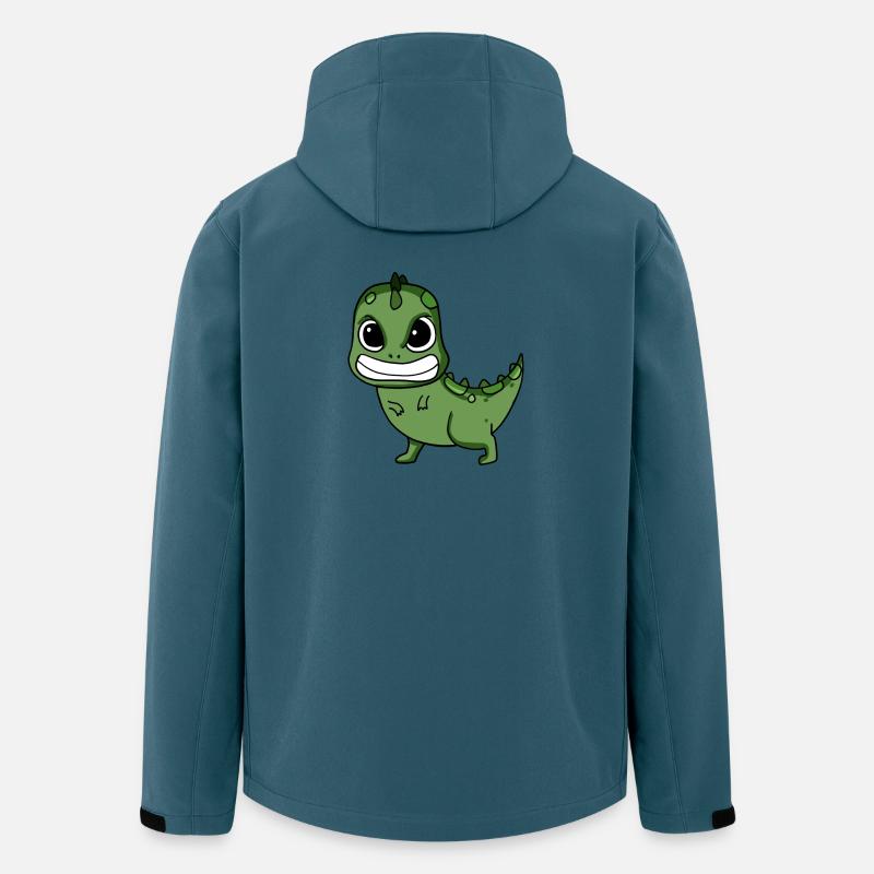 Wütender Dinosaurier - Recycelte Männer Softshell-Jacke von Stanley/Stella - Dunkles Petrol