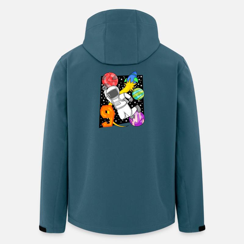 9e anniversaire - Veste softshell homme en polyester recyclé Stanley/Stella - bleu pétrole foncé