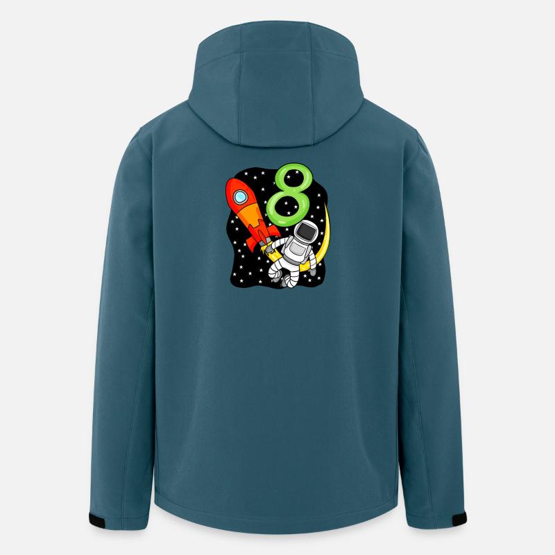 8 ans Jeune astronaute - Veste softshell homme en polyester recyclé Stanley/Stella - bleu pétrole foncé