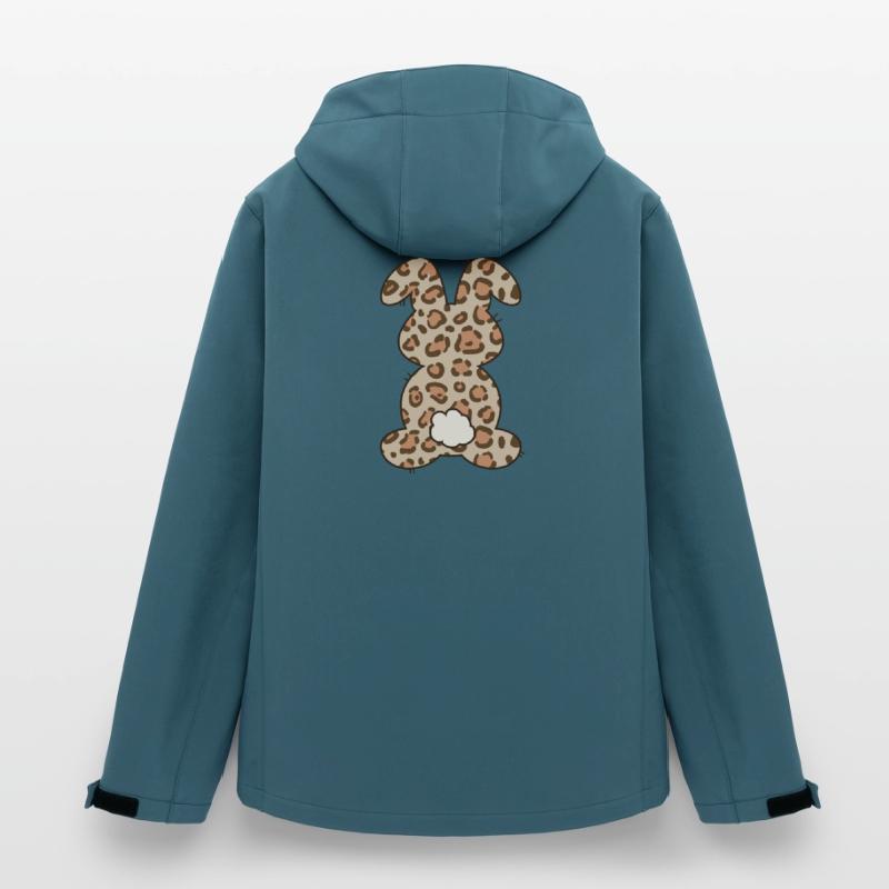 Leopard Pattern Rabbit Easter for Kids Men’s Recycled Softshell Jacket by Stanley/Stella