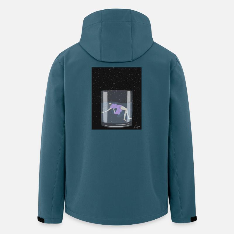 Verloren - Recycelte Männer Softshell-Jacke von Stanley/Stella - Dunkles Petrol