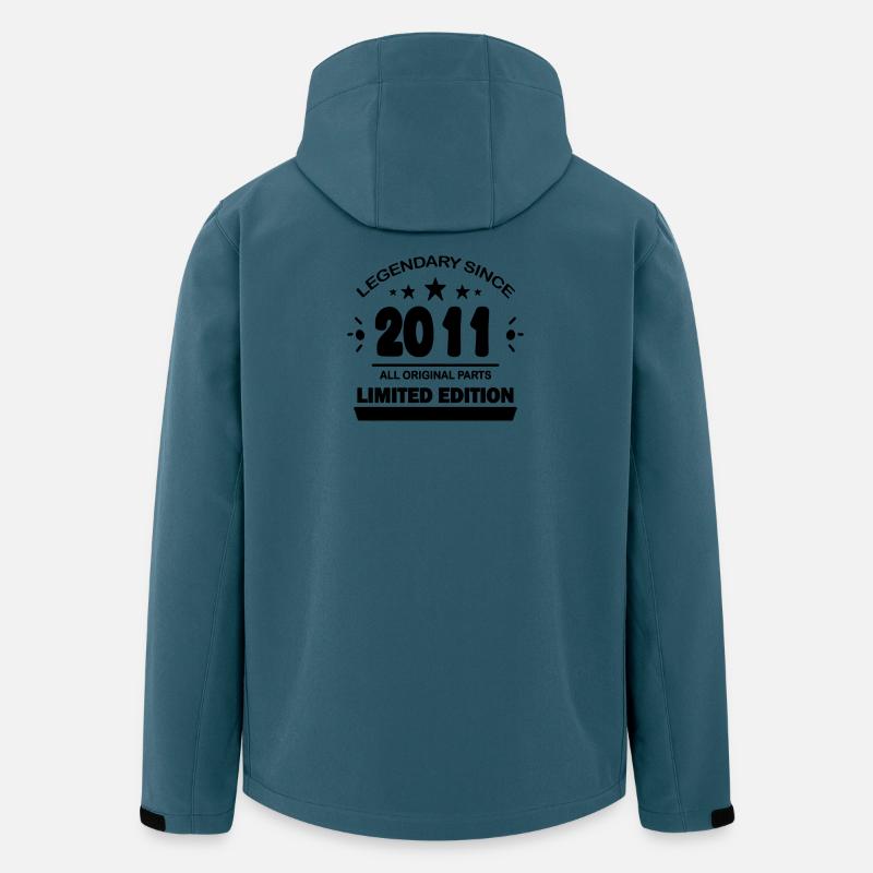 2011 - Recycelte Männer Softshell-Jacke von Stanley/Stella - Dunkles Petrol