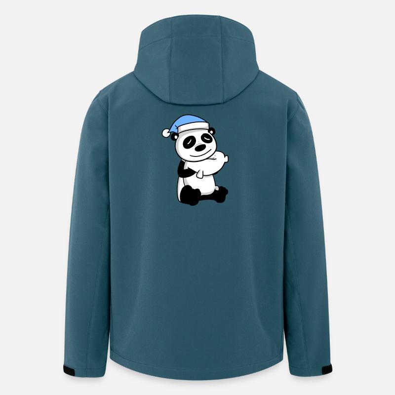 Panda - Veste softshell homme en polyester recyclé Stanley/Stella - bleu pétrole foncé