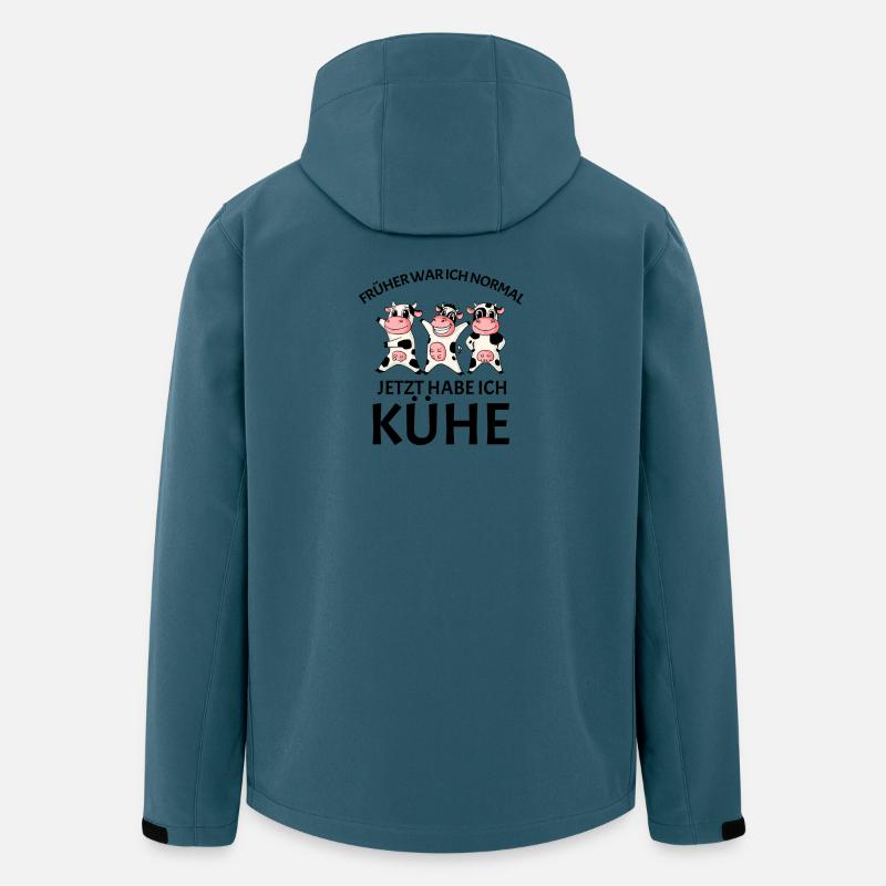 Kuh Kühe Rind - Recycelte Männer Softshell-Jacke von Stanley/Stella - Dunkles Petrol