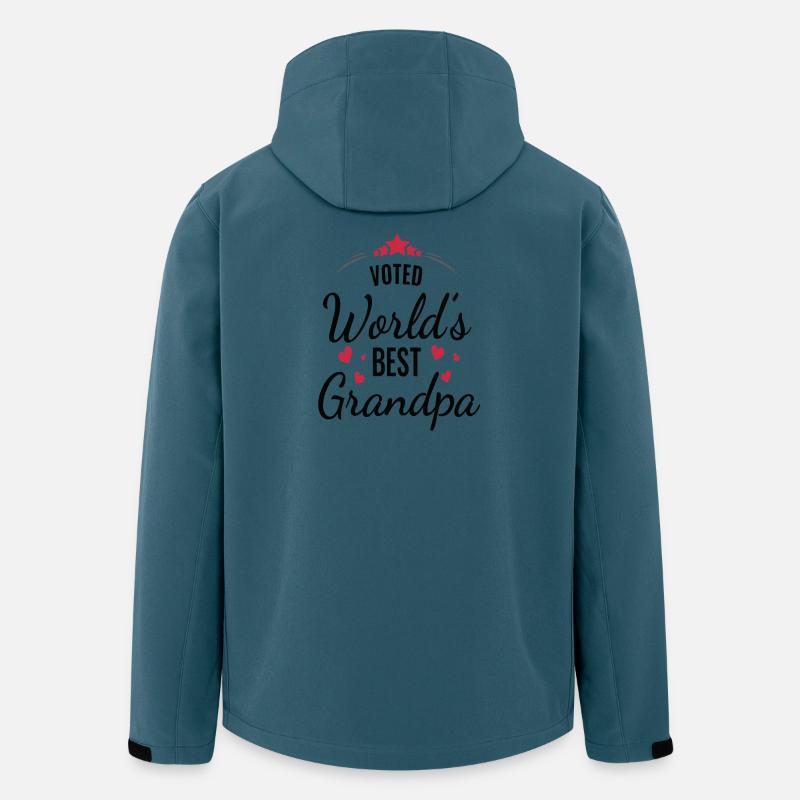 Zum besten Opa-T-Shirt der Welt gewählt - Recycelte Männer Softshell-Jacke von Stanley/Stella - Dunkles Petrol