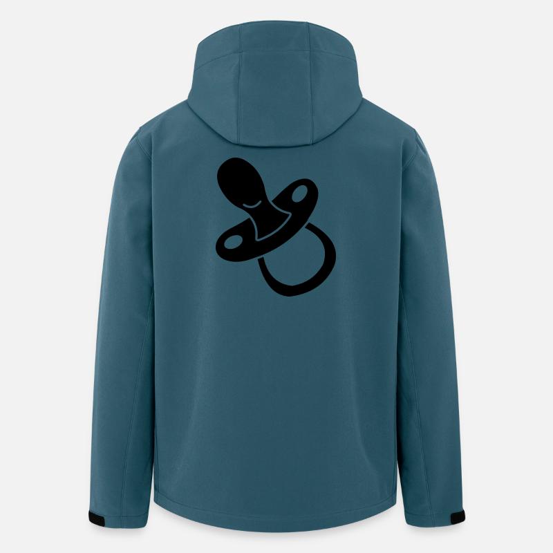 Zitzenbaby-Logo - Recycelte Männer Softshell-Jacke von Stanley/Stella - Dunkles Petrol