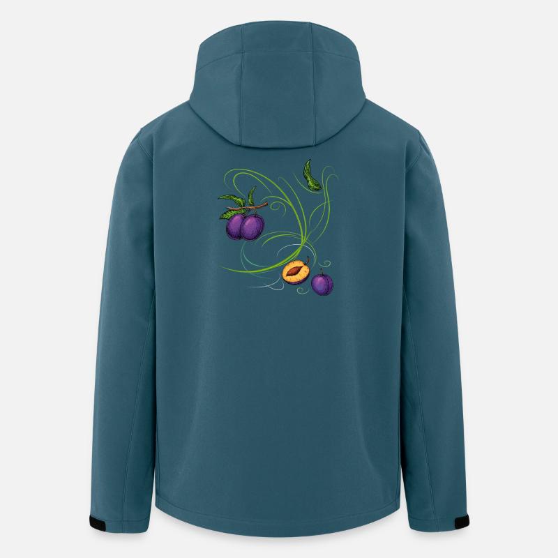 Pflaumen, Obst - Recycelte Männer Softshell-Jacke von Stanley/Stella - Dunkles Petrol