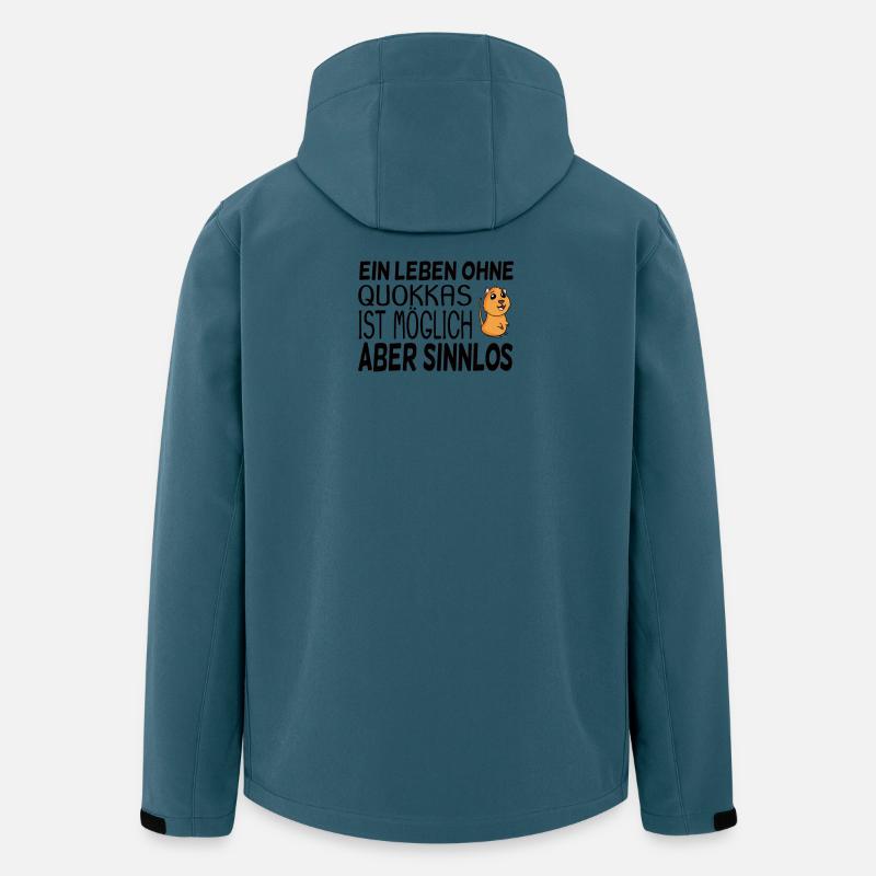 Quokka - Recycelte Männer Softshell-Jacke von Stanley/Stella - Dunkles Petrol