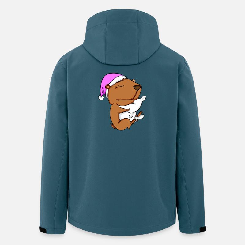 Capybara Wasserschwein - Veste softshell homme en polyester recyclé Stanley/Stella - bleu pétrole foncé