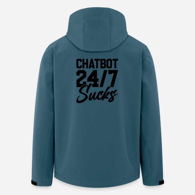 ChatBot 24/7 Sucks - Recycelte Männer Softshell-Jacke von Stanley/Stella - Dunkles Petrol