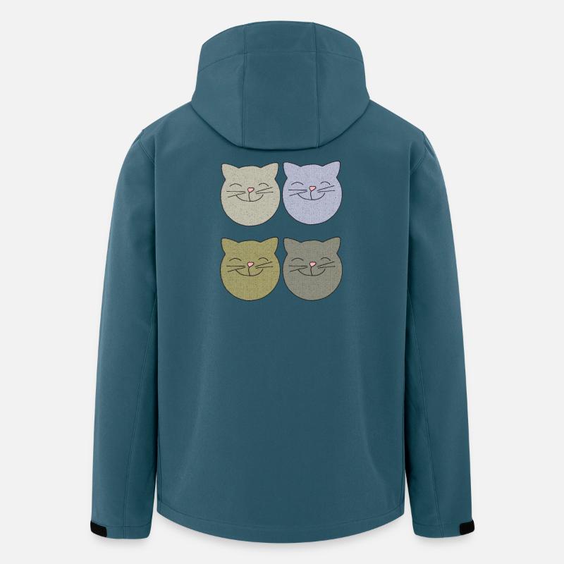 katzen 4er pack - Recycelte Männer Softshell-Jacke von Stanley/Stella - Dunkles Petrol