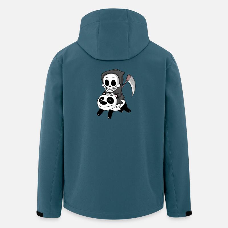 Sensenmann Panda - Recycelte Männer Softshell-Jacke von Stanley/Stella - Dunkles Petrol