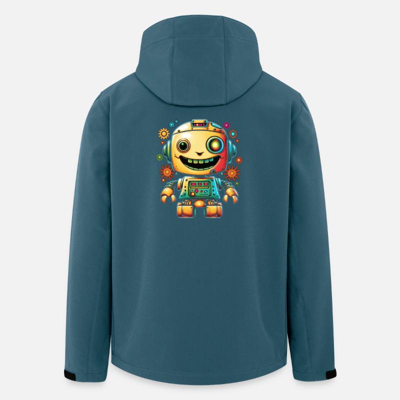 Neon Robot Pop Gear - Men’s Recycled Softshell Jacket by Stanley/Stella - stargazer