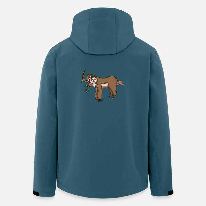 Schlafendes Faultier - Recycelte Männer Softshell-Jacke von Stanley/Stella - Dunkles Petrol