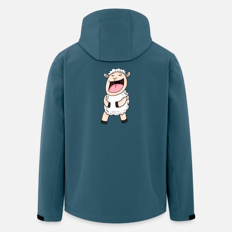 Schaf lacht - Recycelte Männer Softshell-Jacke von Stanley/Stella - Dunkles Petrol