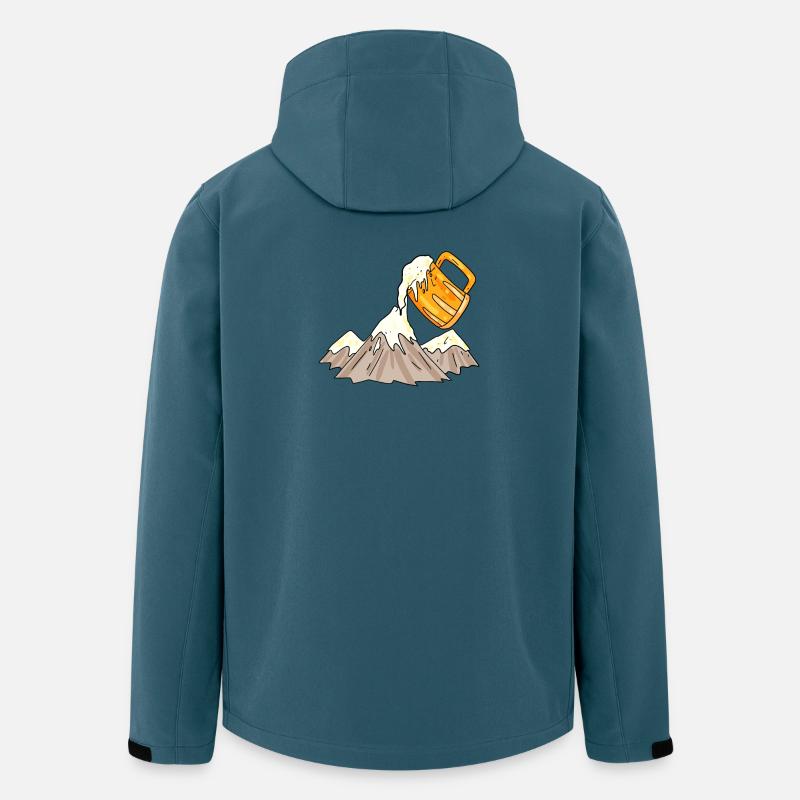 Mountaineering Mountains Mountain Beer - Men’s Recycled Softshell Jacket by Stanley/Stella - stargazer