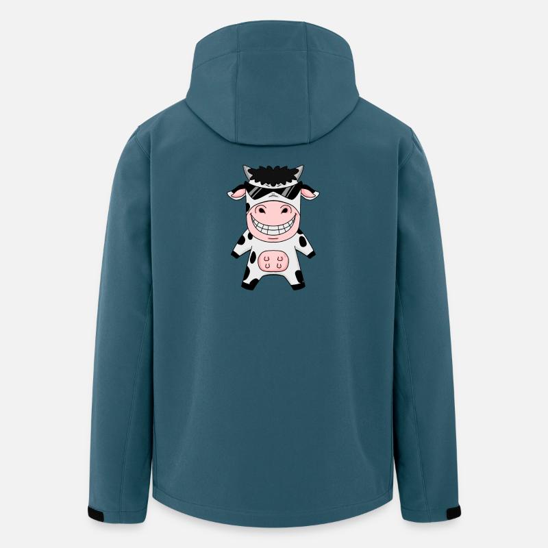 cool cow with sunglasses - Men’s Recycled Softshell Jacket by Stanley/Stella - stargazer