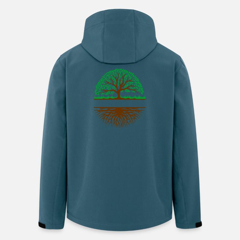 Tree with roots banner 3 - Men’s Recycled Softshell Jacket by Stanley/Stella - stargazer