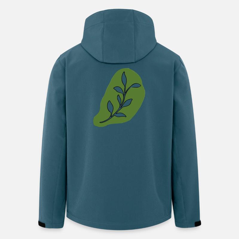 Blätter - Recycelte Männer Softshell-Jacke Discoverer von Stanley/Stella - Dunkles Petrol