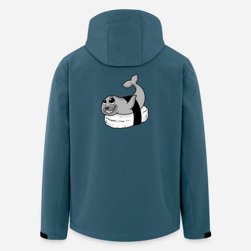 Sushi - Veste softshell homme en polyester recyclé Stanley/Stella - bleu pétrole foncé