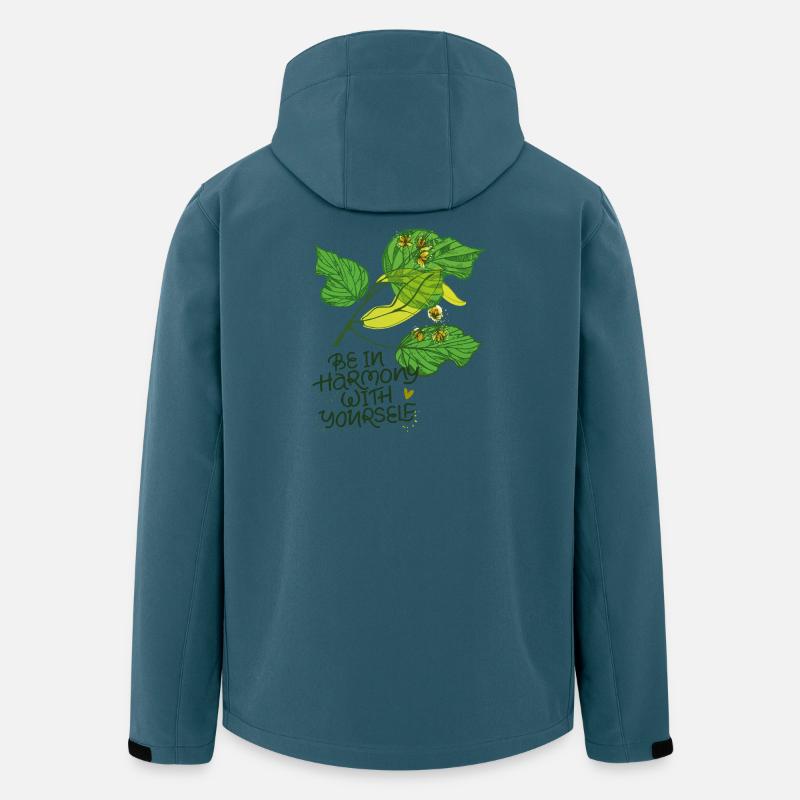 Harmonie, Natur - Recycelte Männer Softshell-Jacke von Stanley/Stella - Dunkles Petrol