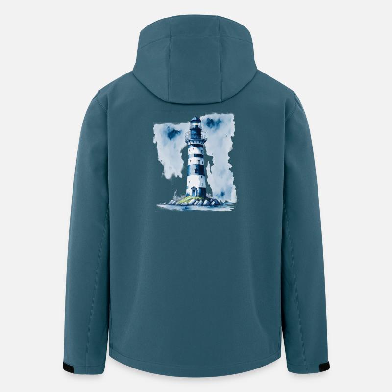 Leuchtturm - Recycelte Männer Softshell-Jacke von Stanley/Stella - Dunkles Petrol