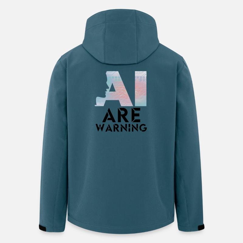 AI alert Caution artificial intelligence - Men’s Recycled Softshell Jacket by Stanley/Stella - stargazer
