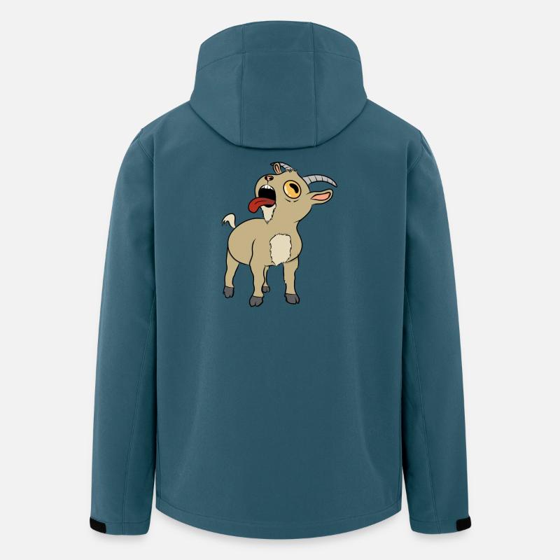 Meckerziege - Recycelte Männer Softshell-Jacke von Stanley/Stella - Dunkles Petrol