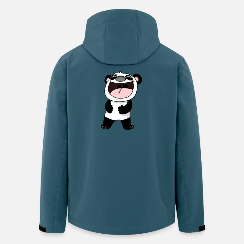 Laughing Panda - Men’s Recycled Softshell Jacket by Stanley/Stella - stargazer