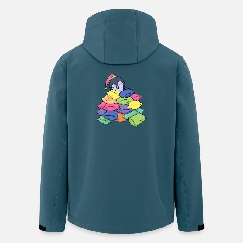 Schlafender Pinguin - Recycelte Männer Softshell-Jacke von Stanley/Stella - Dunkles Petrol