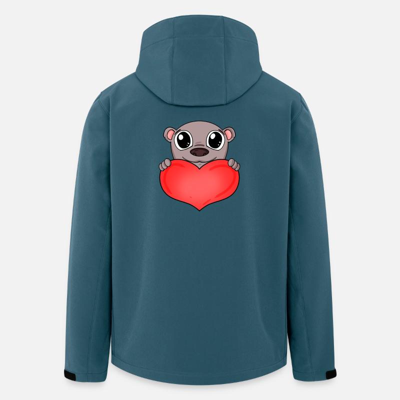 Bear with heart - Men’s Recycled Softshell Jacket by Stanley/Stella - stargazer