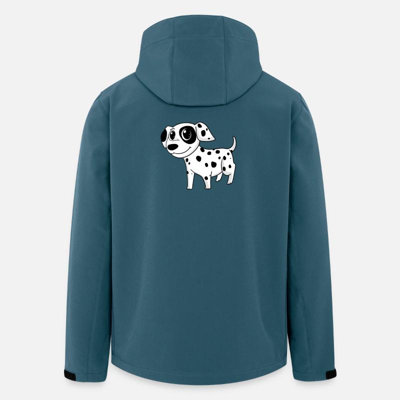 Dalmatiner Hunderasse Hund Hunde - Recycelte Männer Softshell-Jacke von Stanley/Stella - Dunkles Petrol