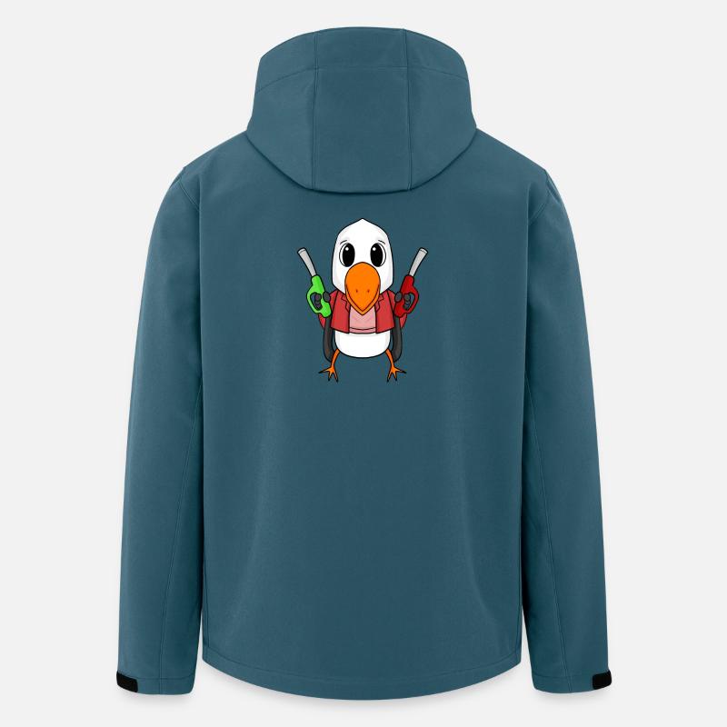 Tankwart Möwe Tankstelle - Recycelte Männer Softshell-Jacke von Stanley/Stella - Dunkles Petrol