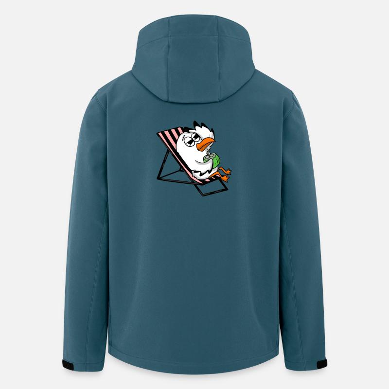 Möwe - Recycelte Männer Softshell-Jacke von Stanley/Stella - Dunkles Petrol