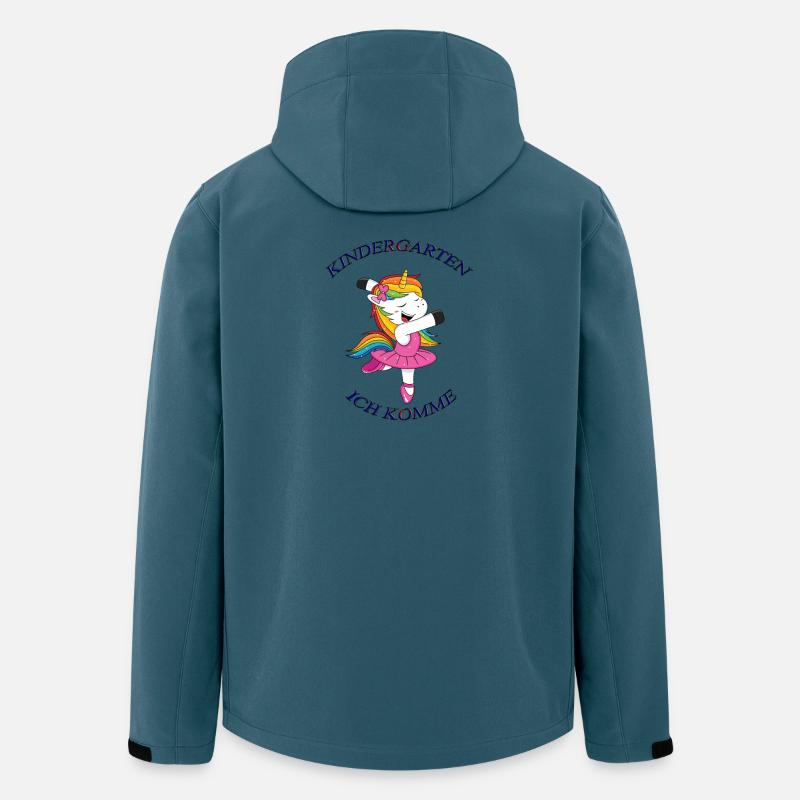 Kindergarten ich komme 1 - Recycelte Männer Softshell-Jacke von Stanley/Stella - Dunkles Petrol