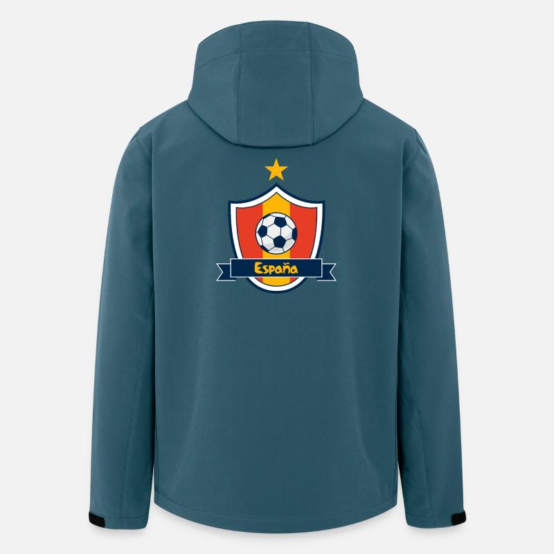 Wappen Spanien - Recycelte Männer Softshell-Jacke von Stanley/Stella - Dunkles Petrol
