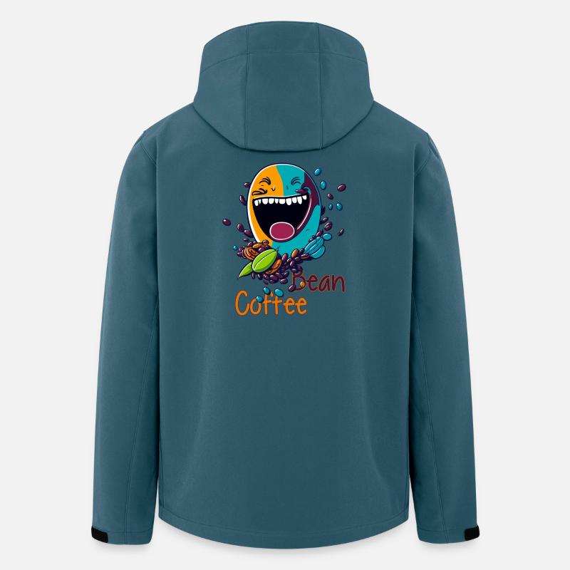 Lachende Kaffeebohne - Recycelte Männer Softshell-Jacke von Stanley/Stella - Dunkles Petrol
