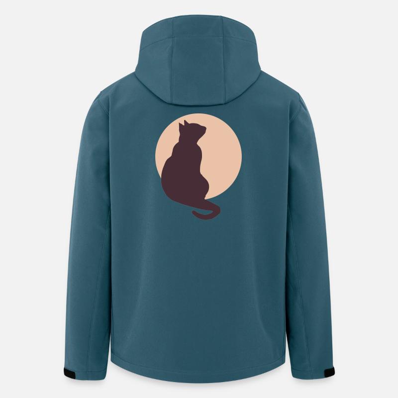 Mondkatze - Recycelte Männer Softshell-Jacke von Stanley/Stella - Dunkles Petrol