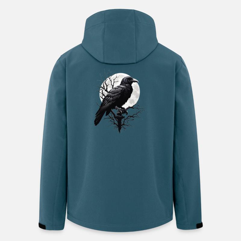 Schwarzer Rabe - Recycelte Männer Softshell-Jacke von Stanley/Stella - Dunkles Petrol