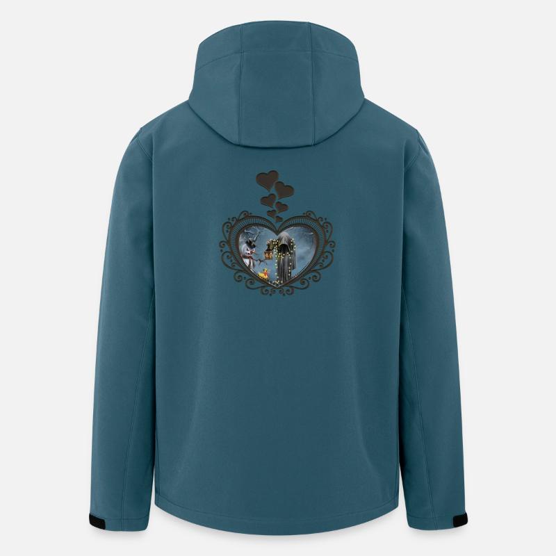 Dunkle Weihnachten - Recycelte Männer Softshell-Jacke von Stanley/Stella - Dunkles Petrol