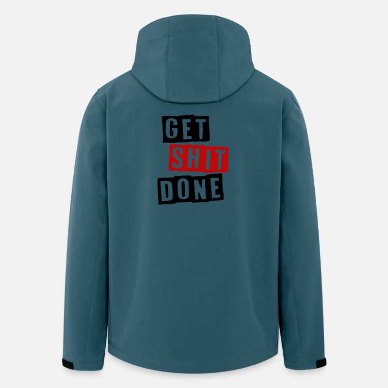 GET SHIT DONE - Men’s Recycled Softshell Jacket by Stanley/Stella - stargazer