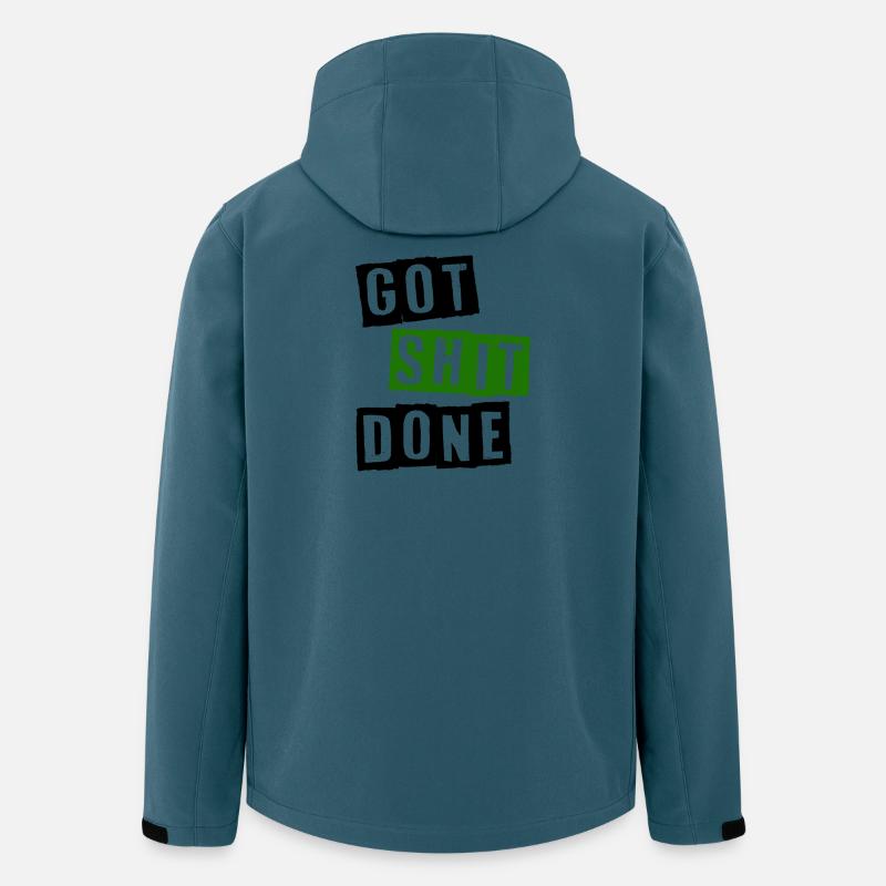 Got shit done - Recycelte Männer Softshell-Jacke von Stanley/Stella - Dunkles Petrol