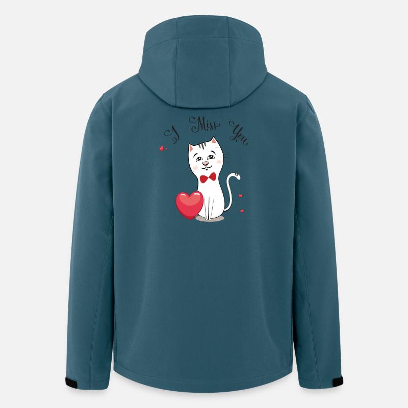 I miss you - Recycelte Männer Softshell-Jacke von Stanley/Stella - Dunkles Petrol