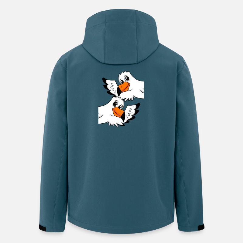 Möwe Gruß Begrüßung - Recycelte Männer Softshell-Jacke von Stanley/Stella - Dunkles Petrol