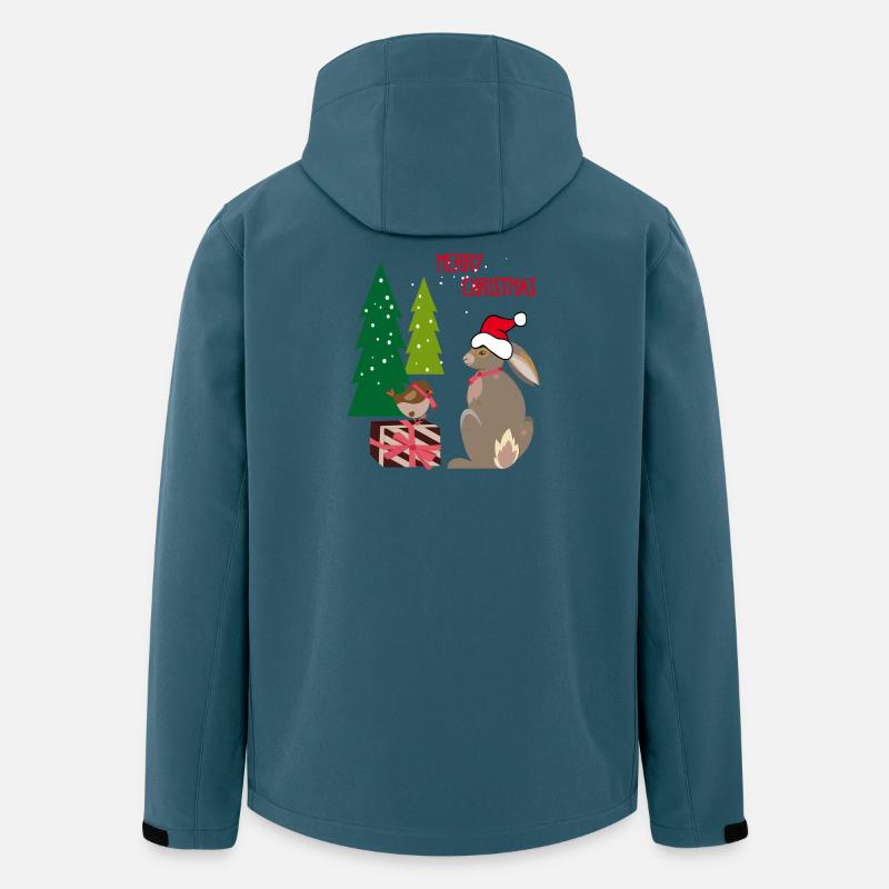 Merry Christmas - Recycelte Männer Softshell-Jacke von Stanley/Stella - Dunkles Petrol