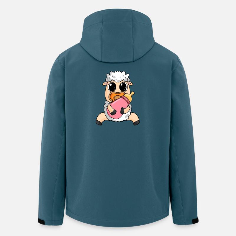 Baby Schaf - Recycelte Männer Softshell-Jacke von Stanley/Stella - Dunkles Petrol