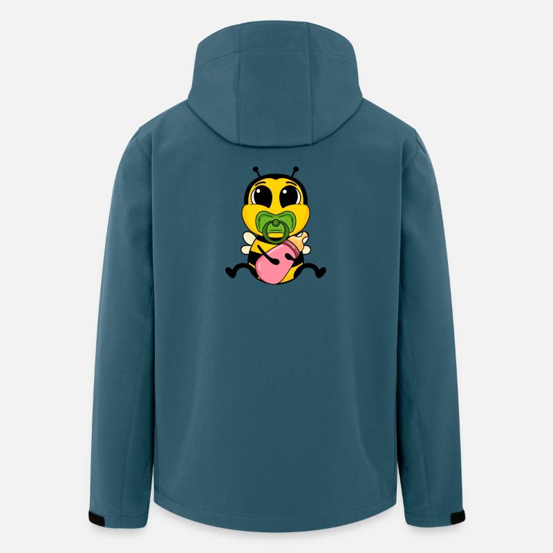 Bébé abeille - Veste softshell homme en polyester recyclé Stanley/Stella - bleu pétrole foncé