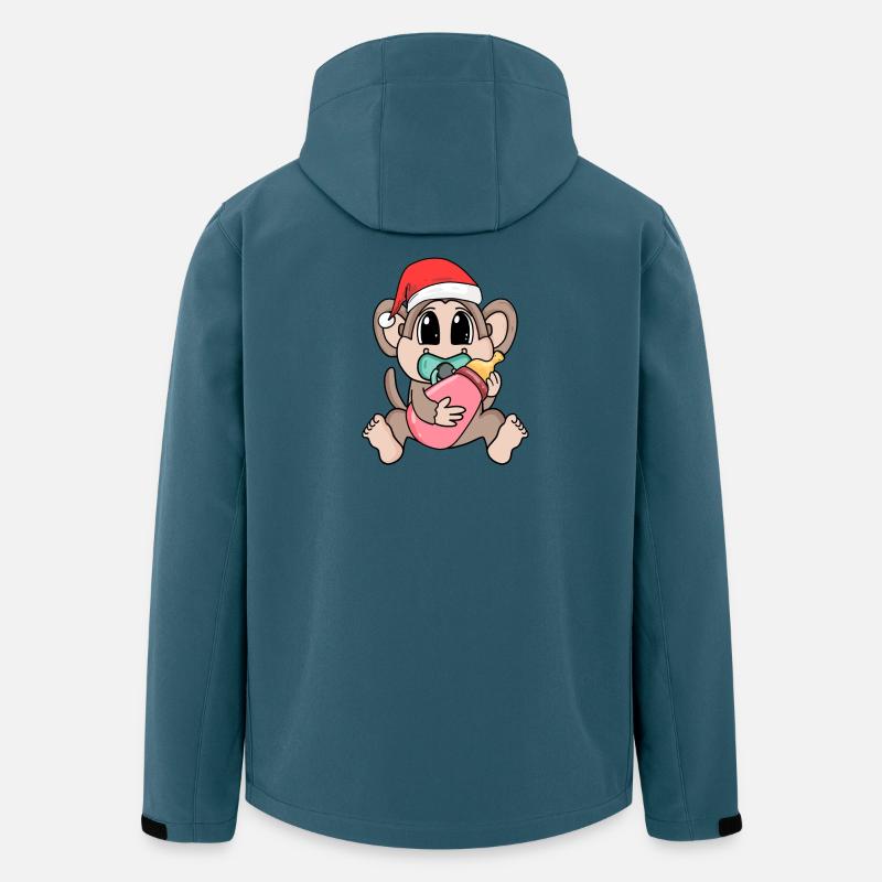 Monkey Baby Christmas - Men’s Recycled Softshell Jacket by Stanley/Stella - stargazer