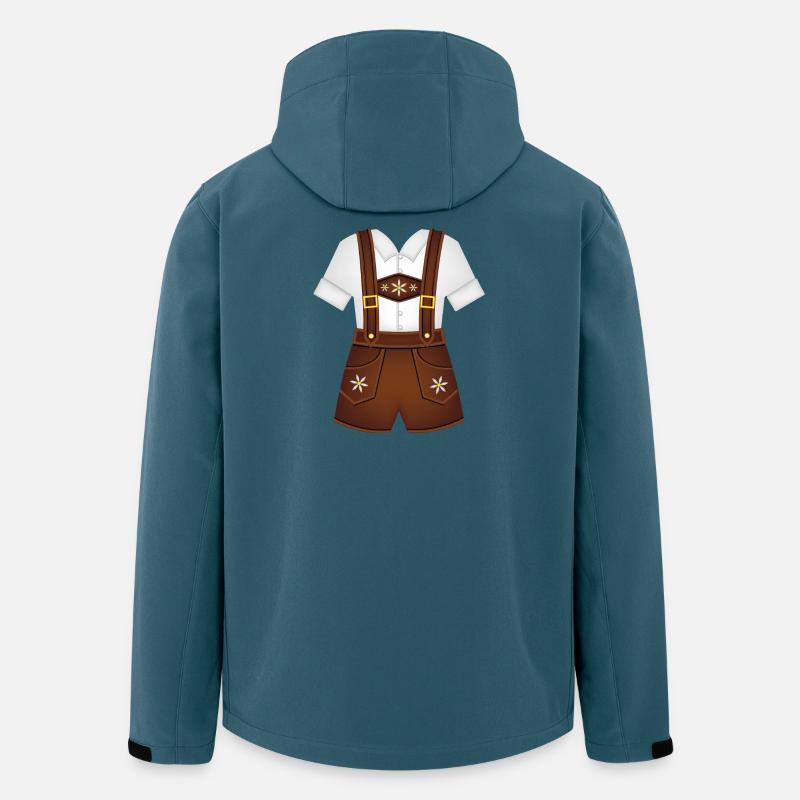 Schweizerdeutsch, Bayern, Tirol - Recycelte Männer Softshell-Jacke von Stanley/Stella - Dunkles Petrol
